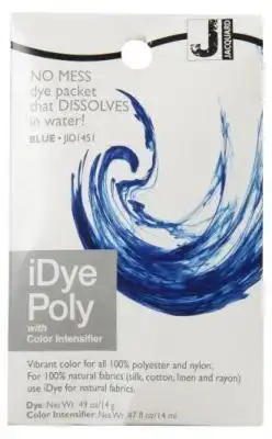 Jacquard iDye Poly Fabric Dye, Blue- 14g