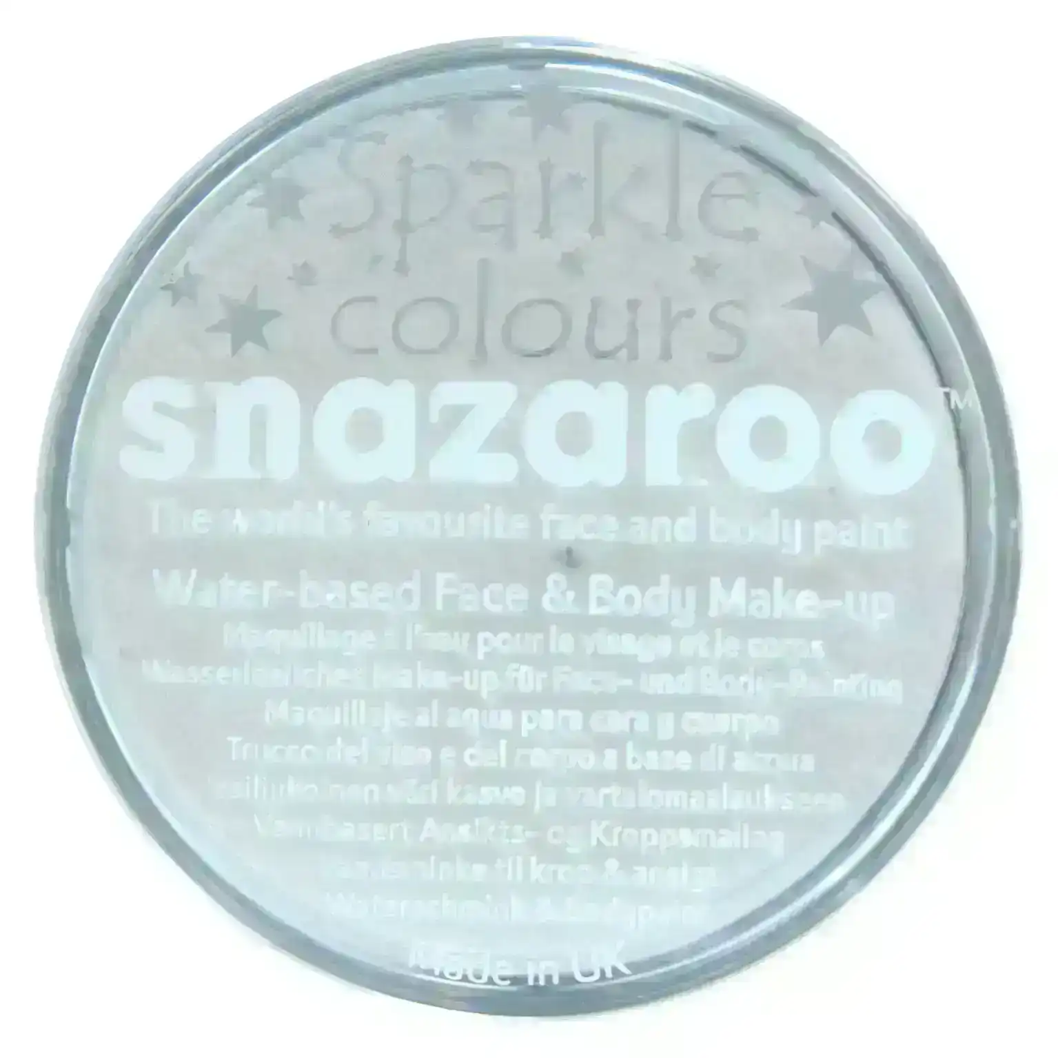 Snazaroo Face Paint Pot, Sparkle White- 18ml