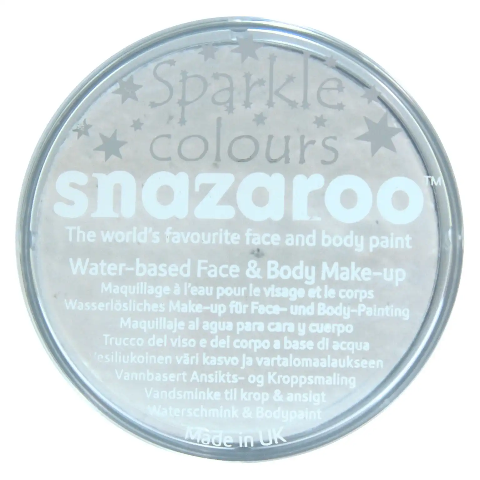 Snazaroo Face Paint Pot, Sparkle White- 18ml