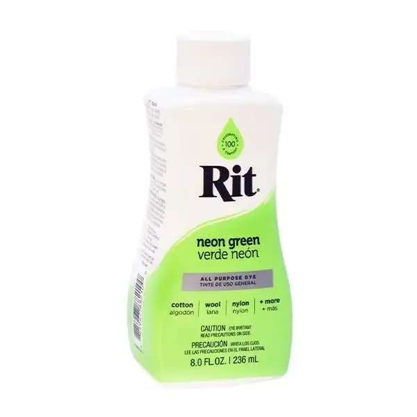 Rit Liquid Dye, Neon Green- 236ml