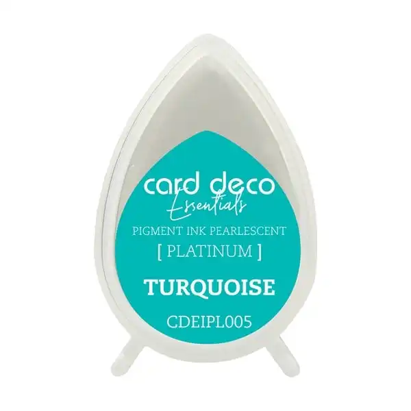 Card Deco Essentials Pigment Ink Pad, Pearlescent Turquoise