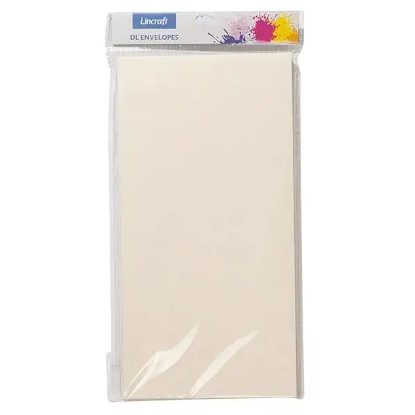 Envelopes DL, Silk Off White- 10pk