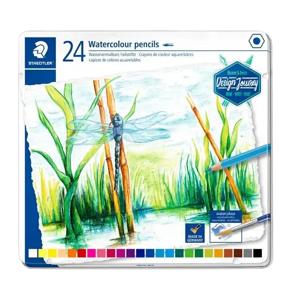 Staedtler Watercolour Pencil Tin of 24- Assorted