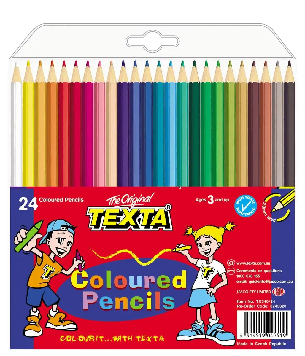 Texta Coloured Pencils Wallet 24
