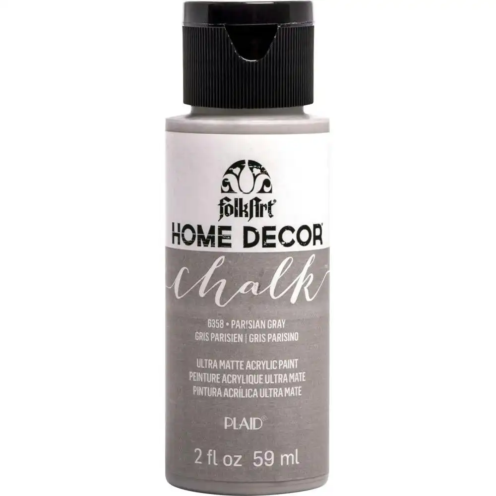 FolkArt Home Décor Chalk Paint, Parisian Grey- 2oz