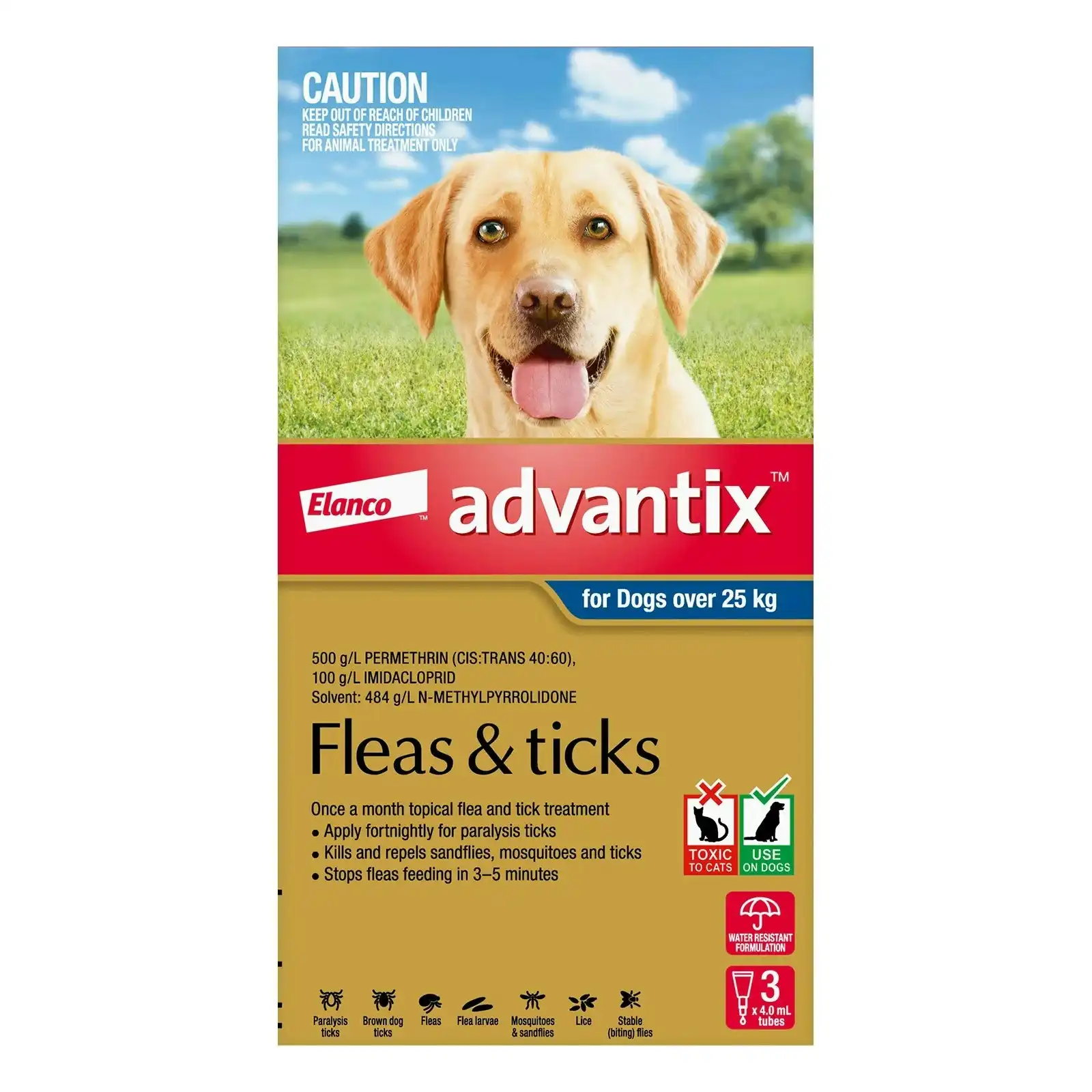 Advantix For Extra Large Dogs Over 25Kg (Blue) 3 Pack