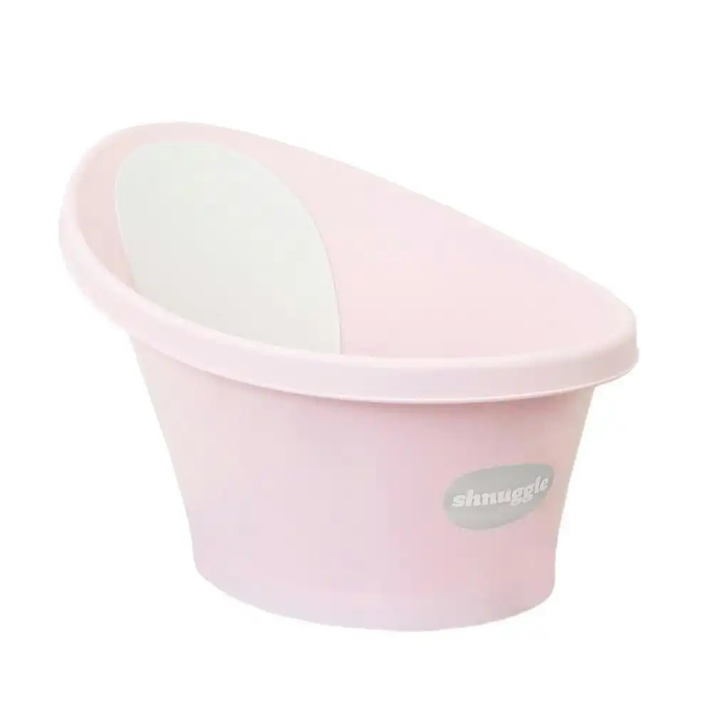 Shnuggle Baby Bath w/ Backrest & Bum Bump Support & Plug | Rose Pink