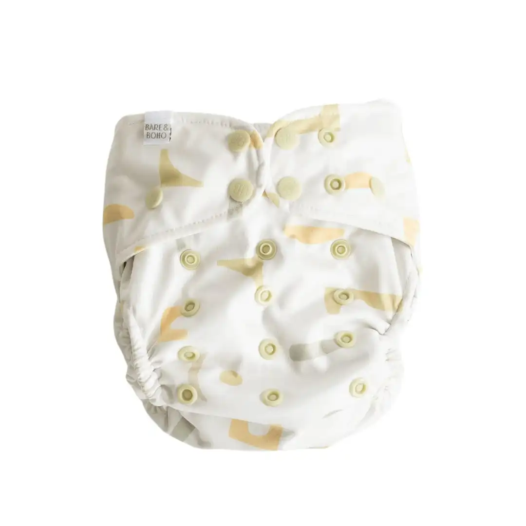 Bare and Boho Reusable Flexi Cover Nappy 2.0 One Size 4kg+ Fresh Sage 1 Pack