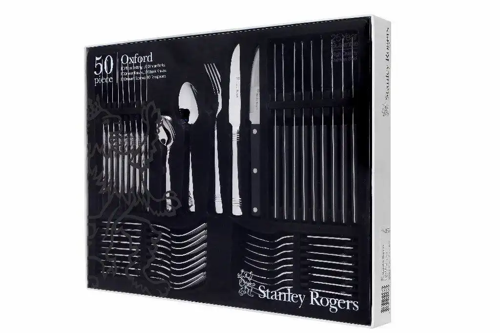 Stanley Rogers Oxford 50 Piece Cutlery Quality Stainless Steel 50437