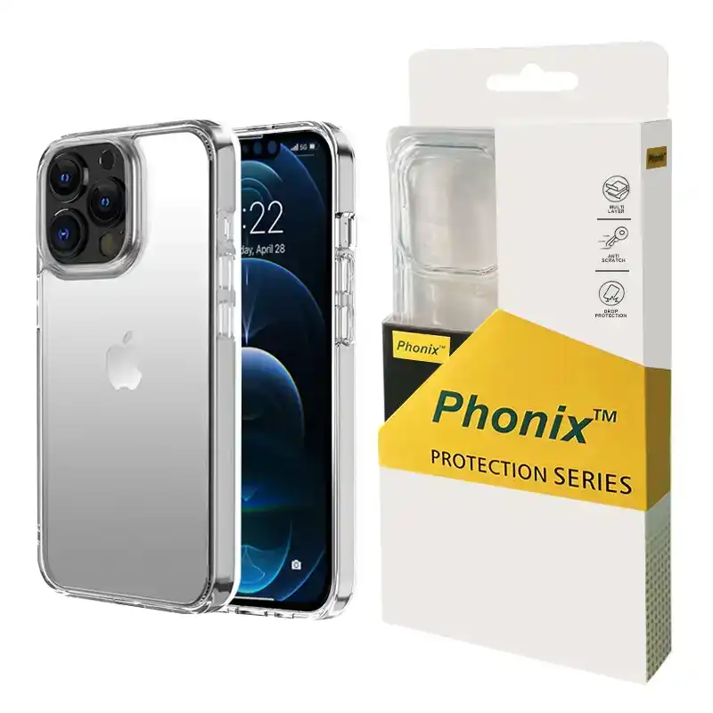 Phonix Rock Hard Case For Apple iPhone 13 - Clear