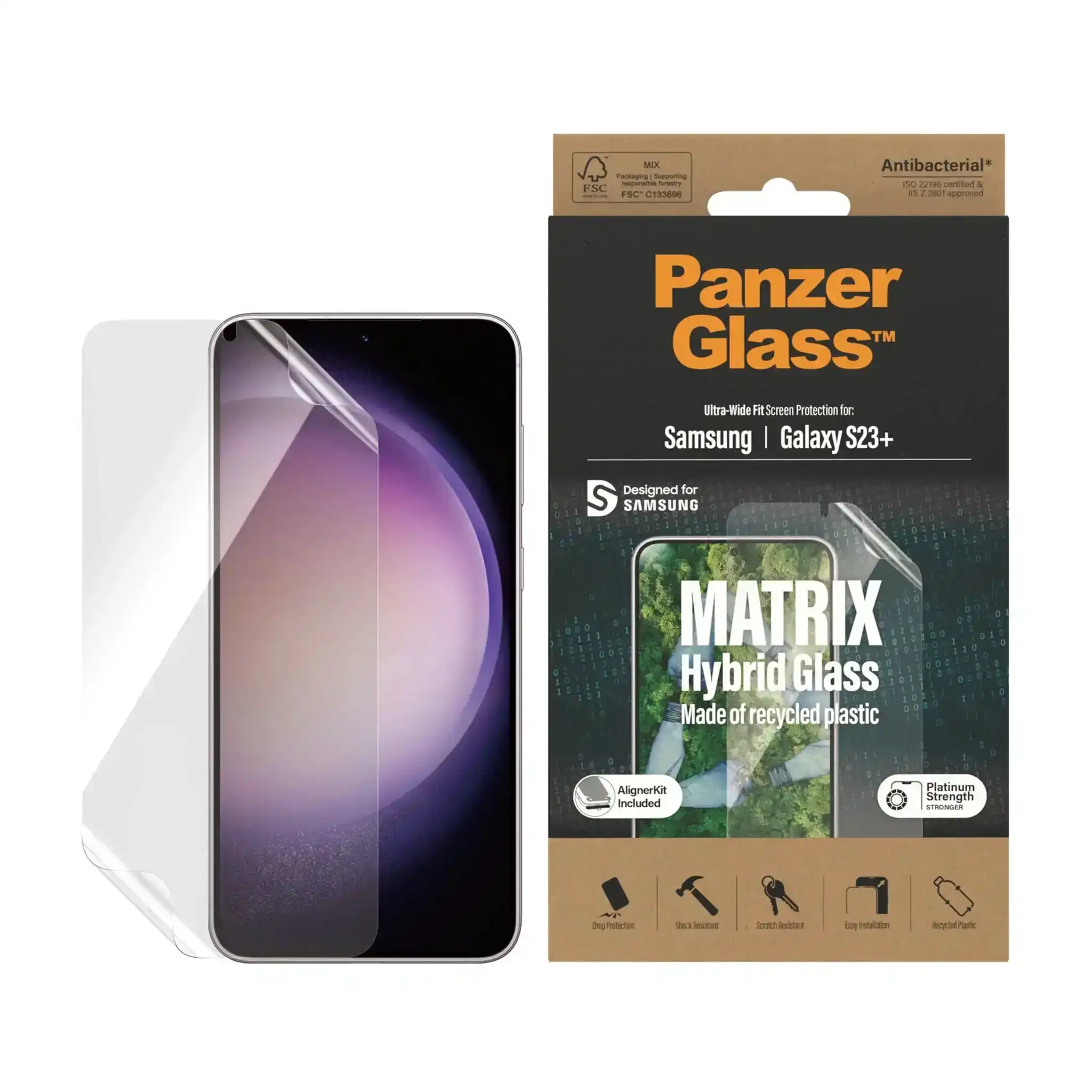 PanzerGlass Matrix Hybrid Screen Protector For Samsung Galaxy S23+
