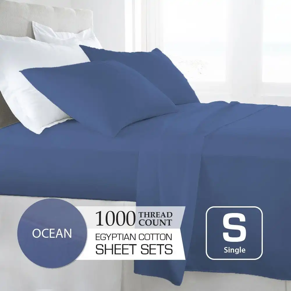 Ocean 1000TC Egyptian Cotton Sheet Set