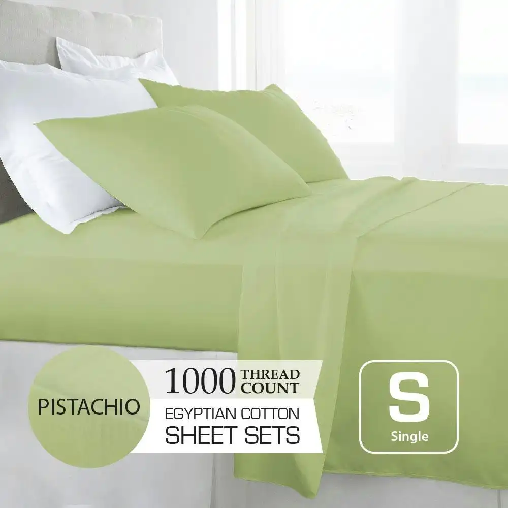 Pistachio 1000TC Egyptian Cotton Sheet Set