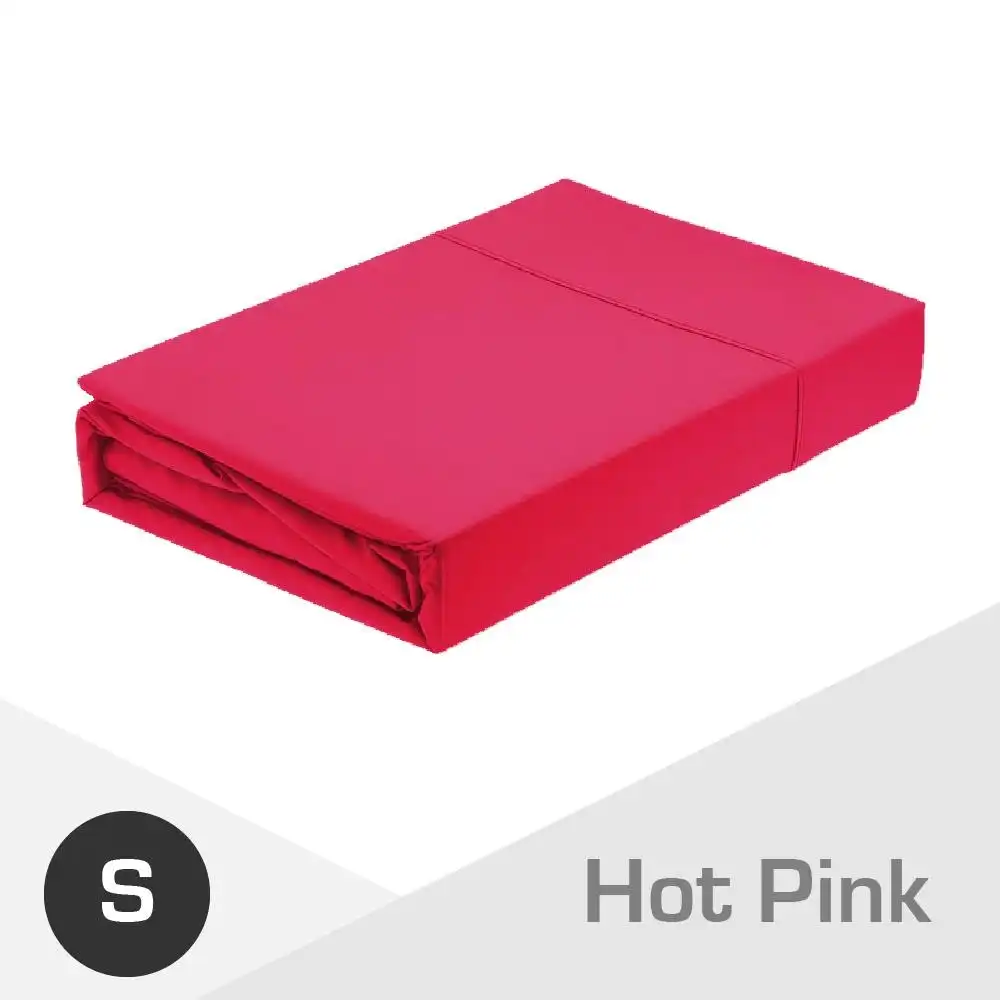 Hot Pink 1000TC Egyptian Cotton Fitted Sheet + Pillowcase(NO Flat Sheet)