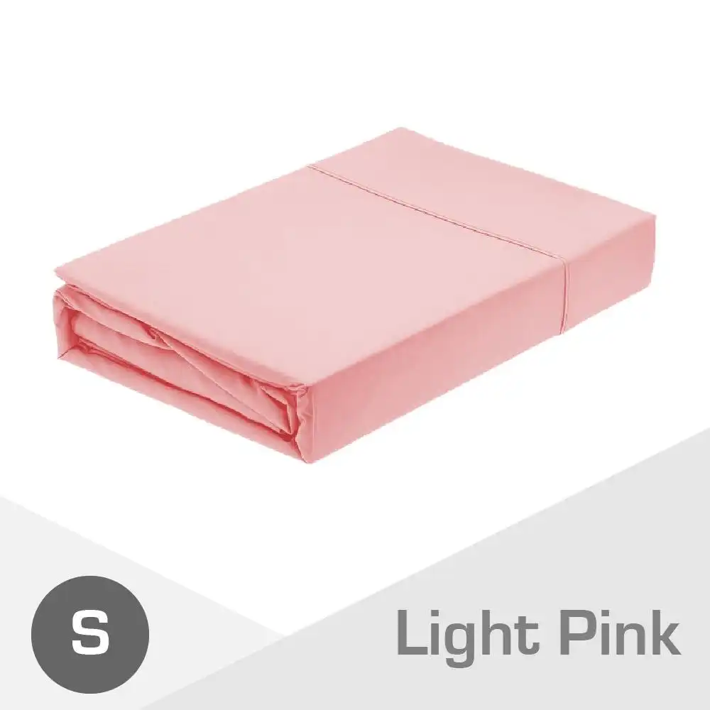 Light Pink 1000TC Egyptian Cotton Fitted Sheet + Pillowcase(NO Flat Sheet)