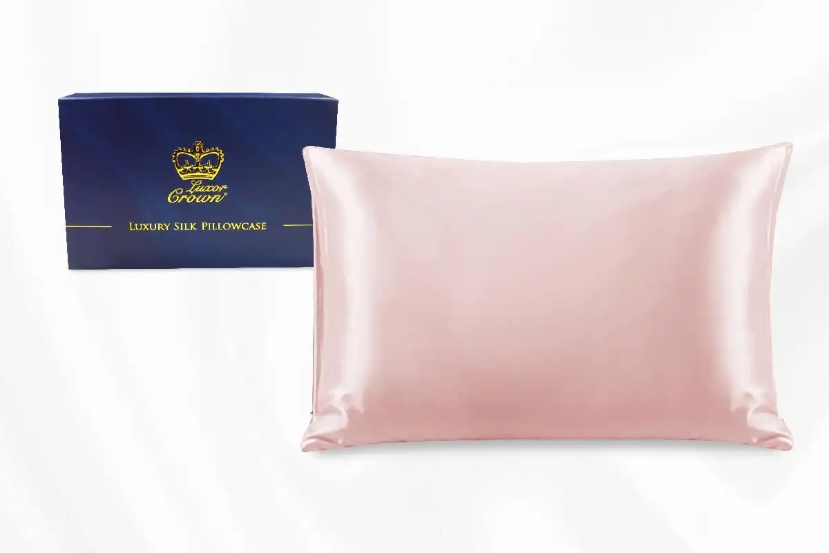 One Piece 100% Pure Two-Side Mulberry Silk Pillowcase Blush
