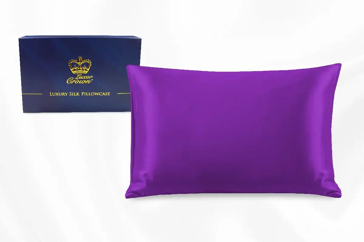 One Piece 100% Pure Two-Side Mulberry Silk Pillowcase Purple