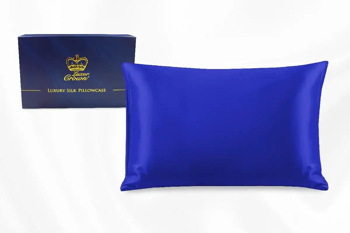 One Piece 100% Pure Two-Side Mulberry Silk Pillowcase Navy