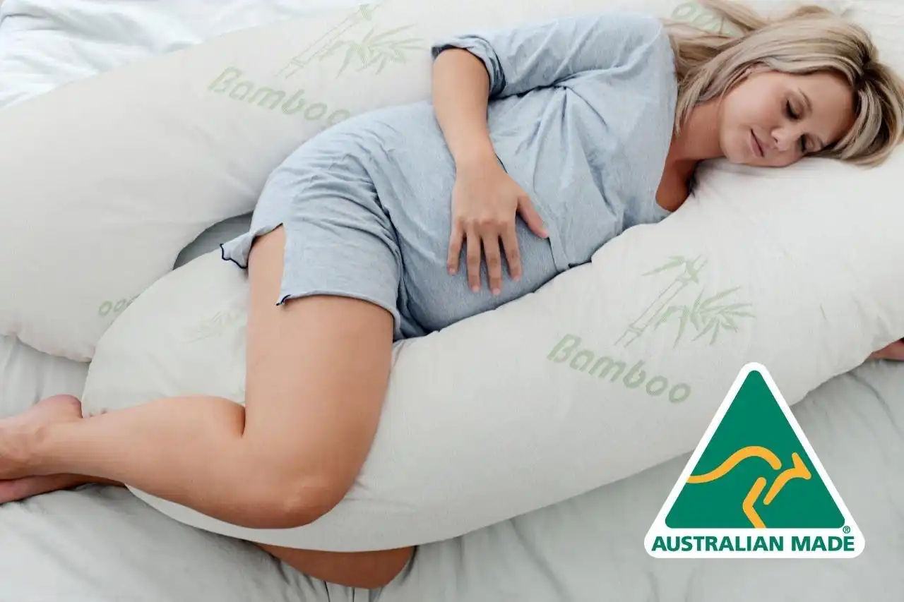 Aus Made Bamboo Maternity Pregnancy Nursing Sleeping Body Pillow