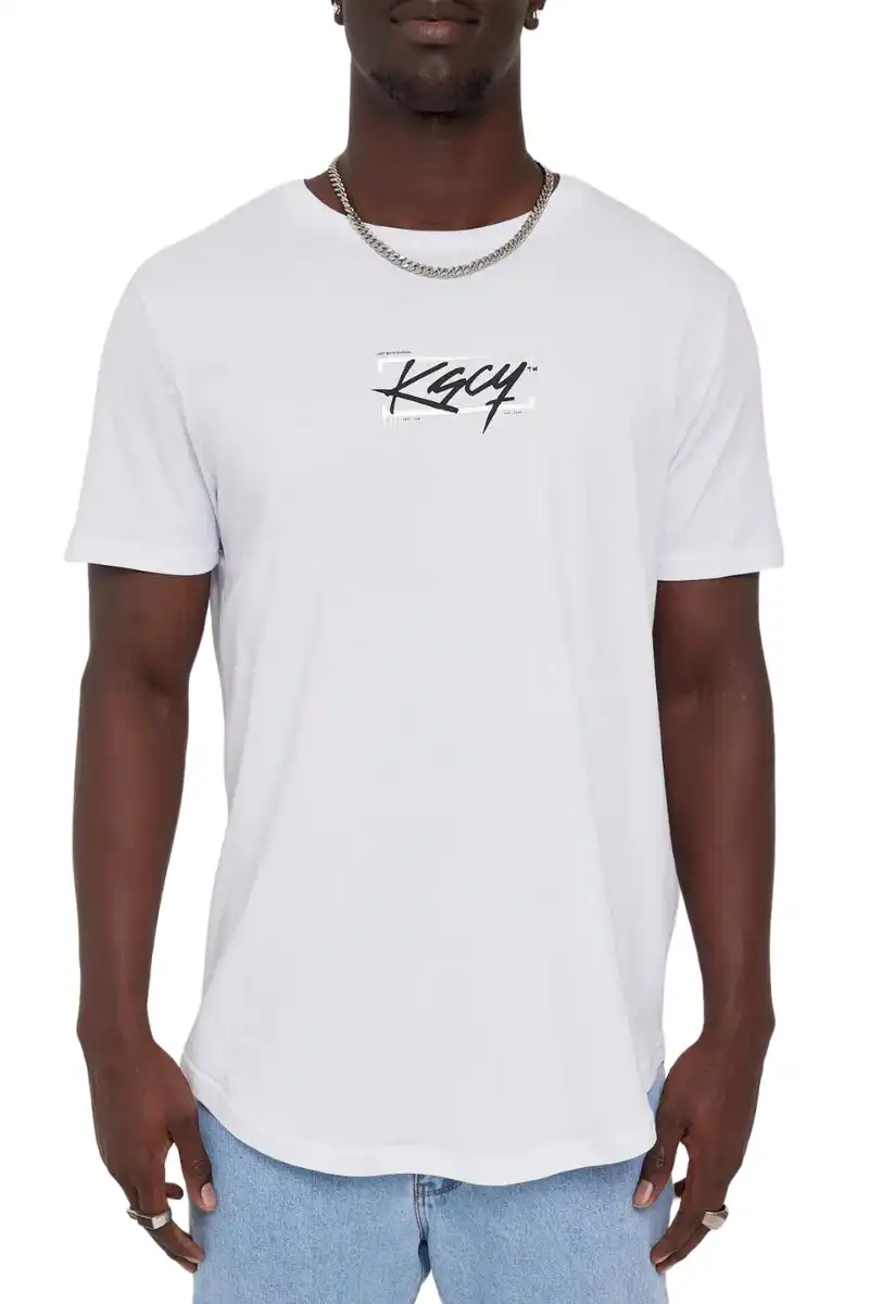Kiss Chacey KSCY | Mens Academy Dual Curved Tee  (White)