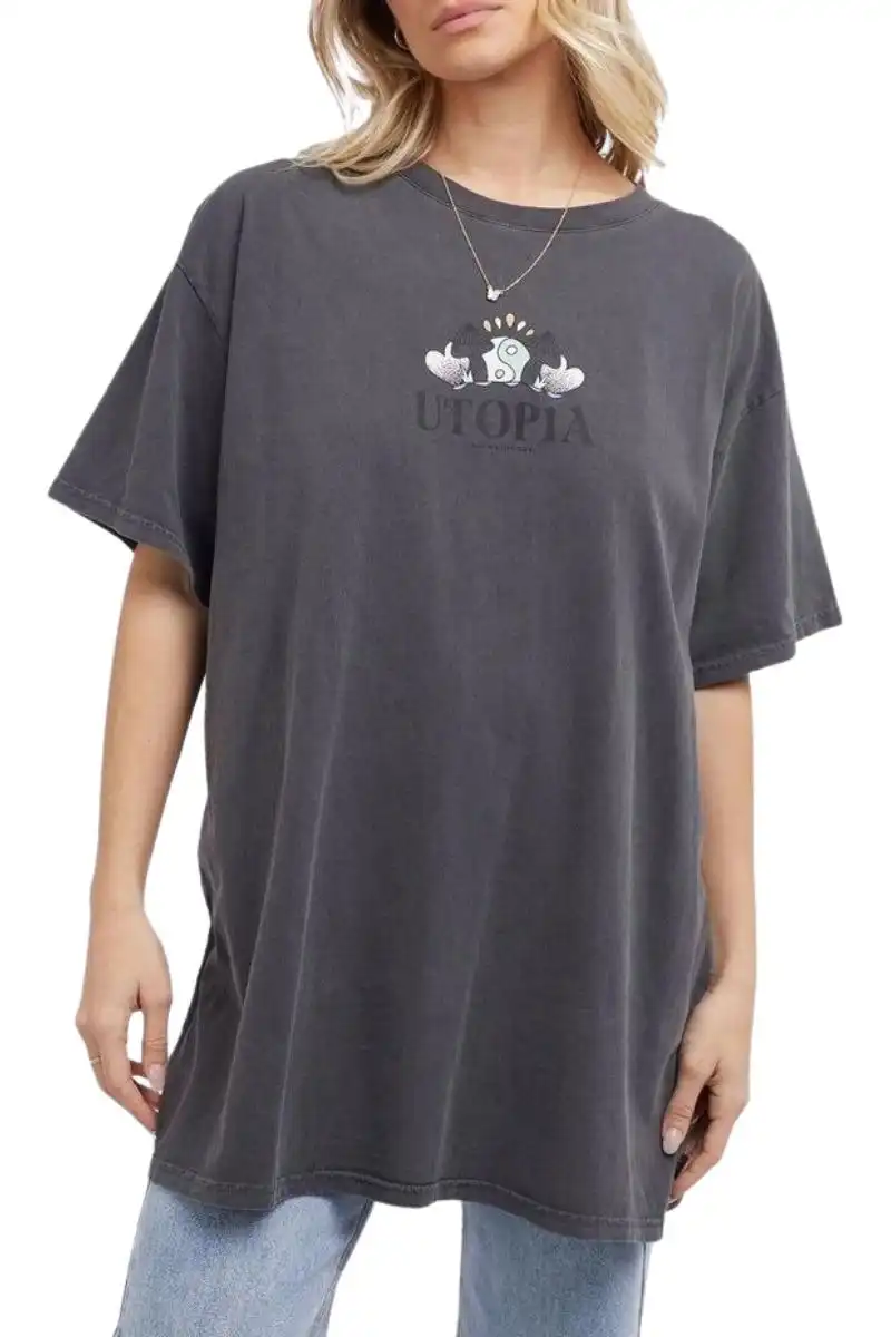 All About Eve | Womens Utopia Tee (Charcoal)