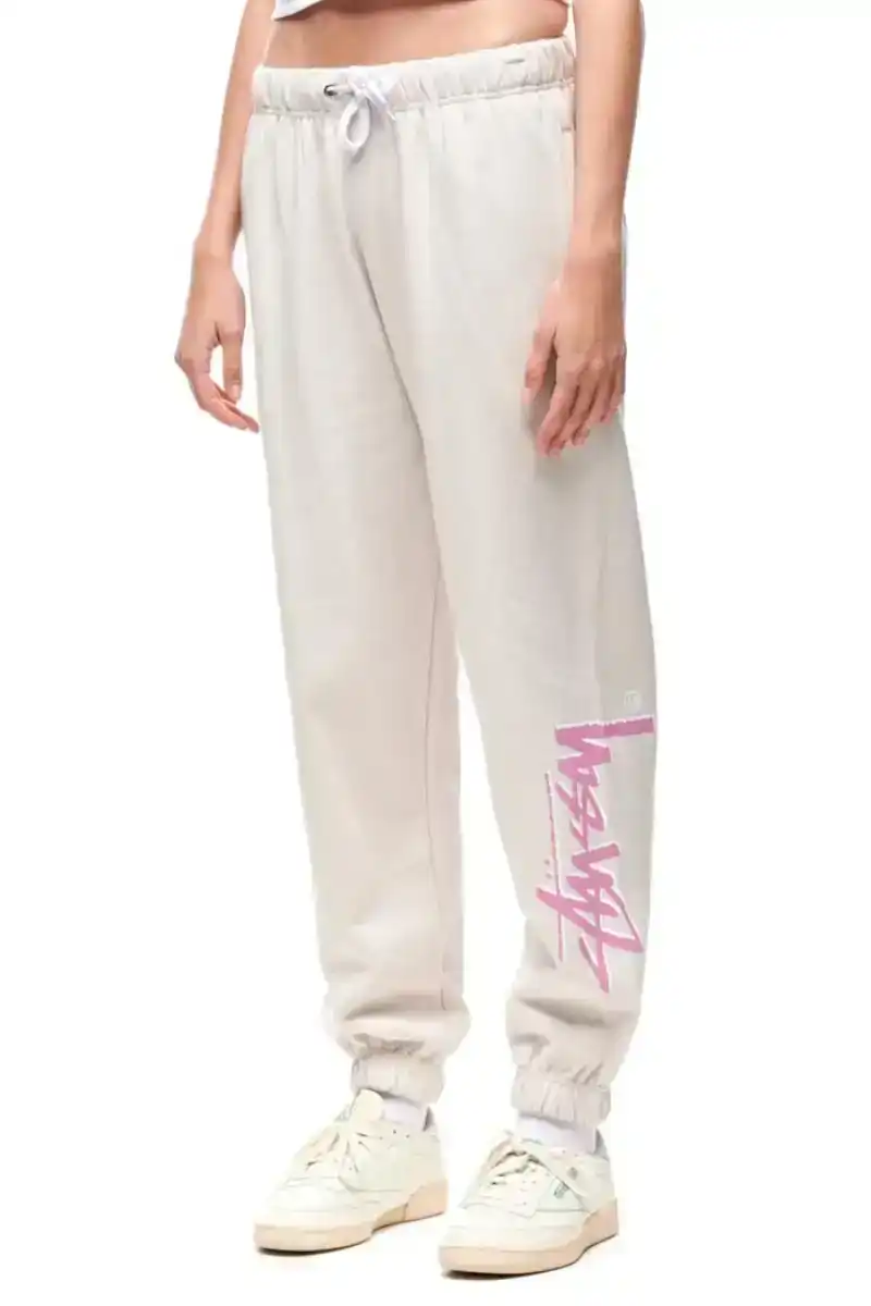 Stussy | Womens Shadow Stock Trackpant (White Sand)
