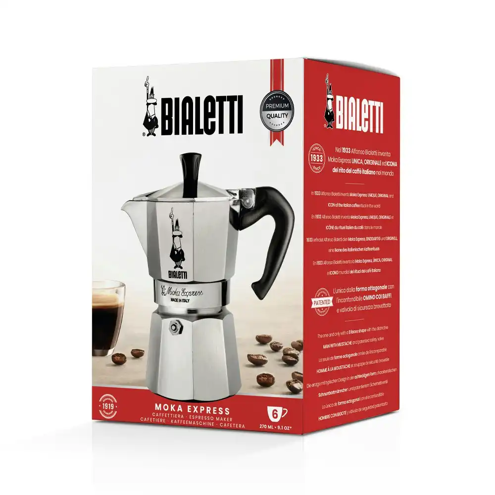 Bialetti Moka 6 Cup Espresso Maker