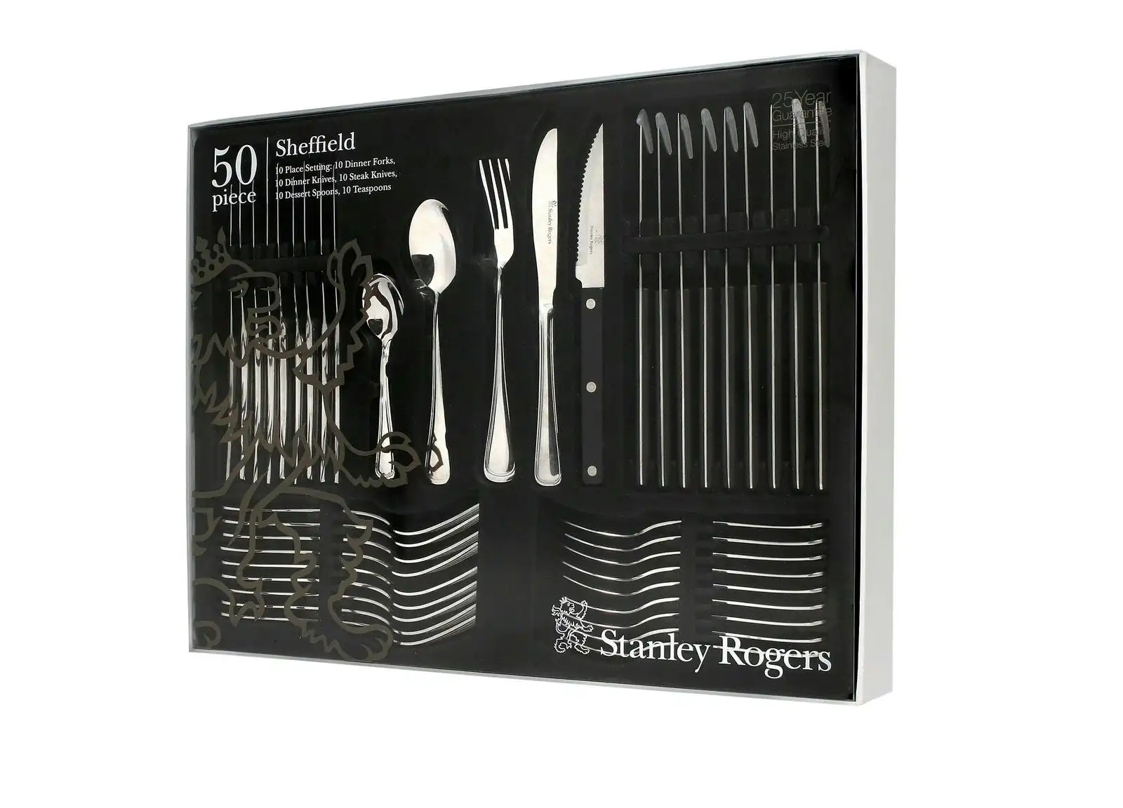 Stanley Rogers 50 Piece Sheffield Cutlery Gift Boxed Set