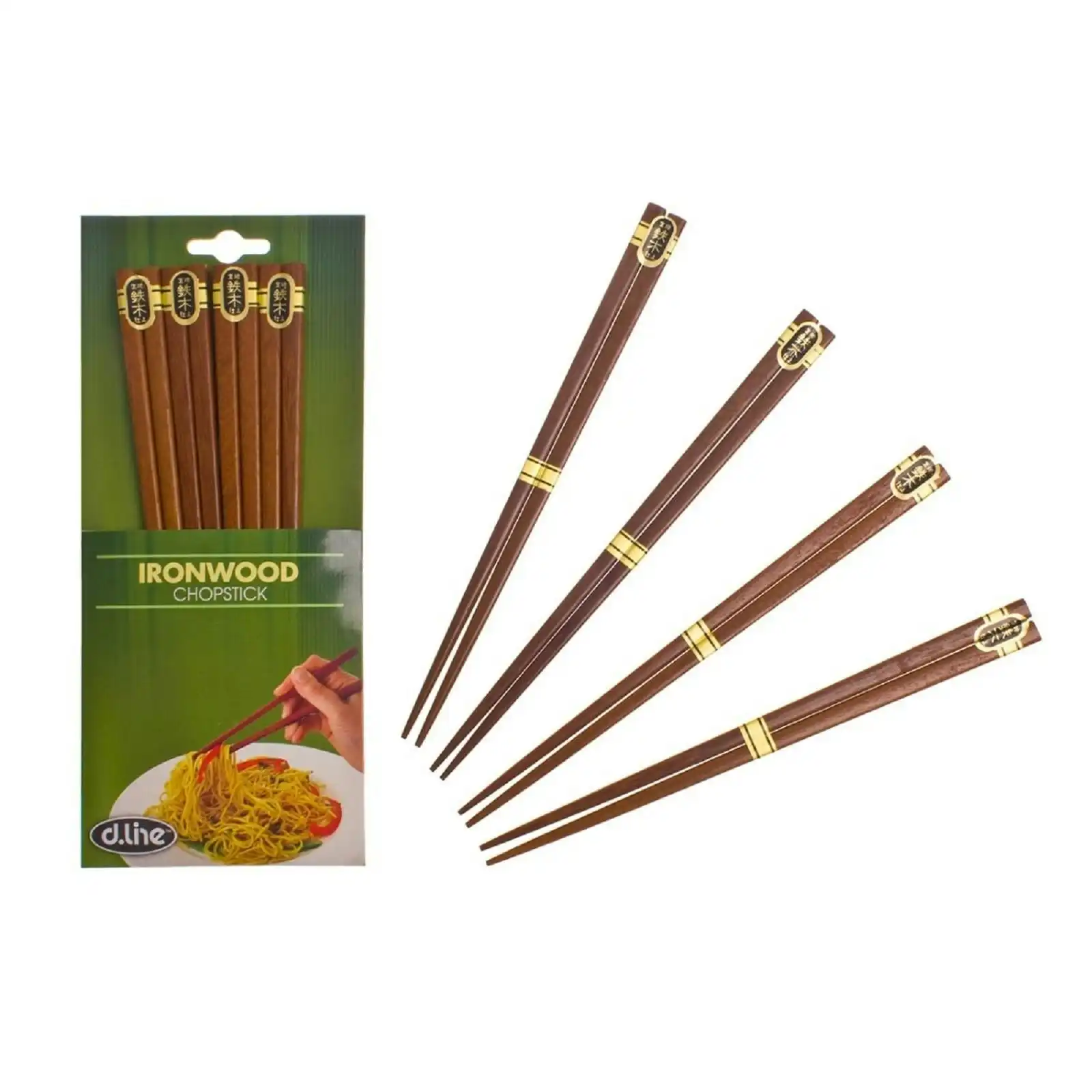 Dline Ironwood Chopsticks   4 Pairs