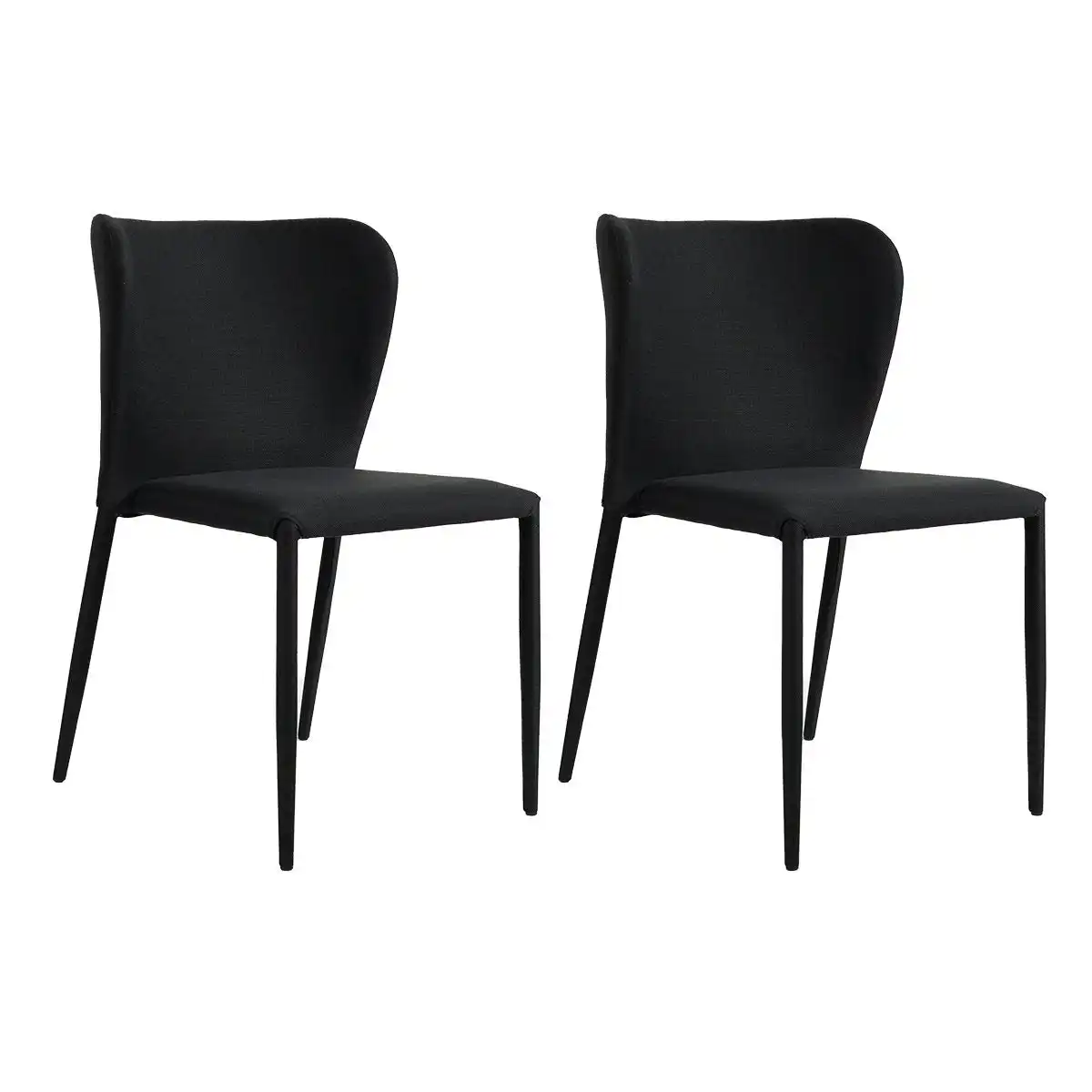 Foley Dining Chair Set of 2 - Black