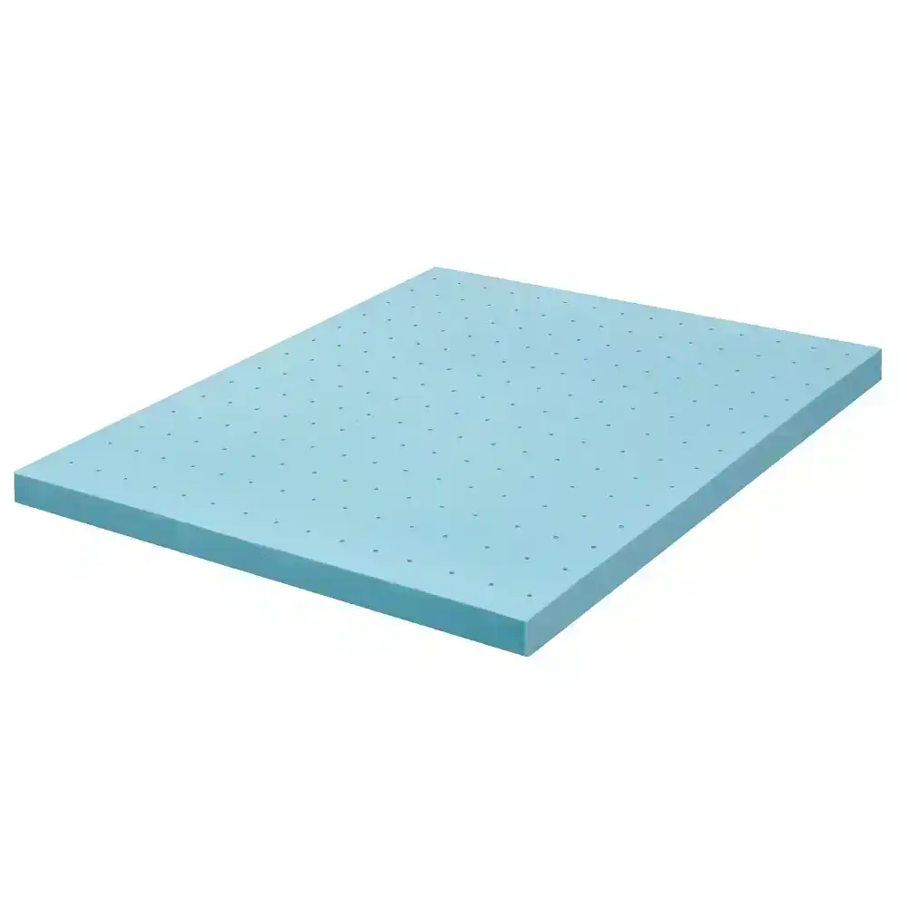 Mona Bedding Memory Foam Mattress Topper 8CM Cool Gel Bed Mat Pad Underlay Q