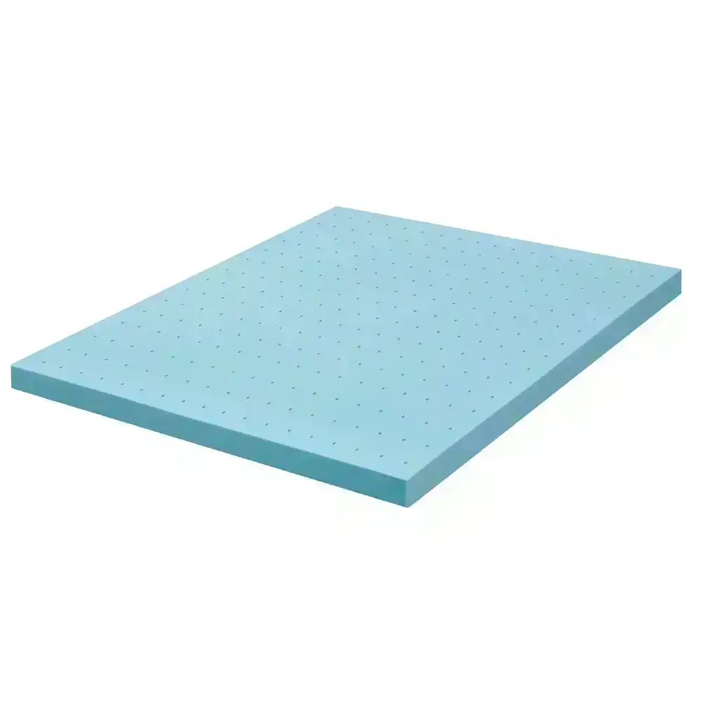Mona Bedding Memory Foam Mattress Topper 8CM Cool Gel Bed Bamboo Cover Flat K