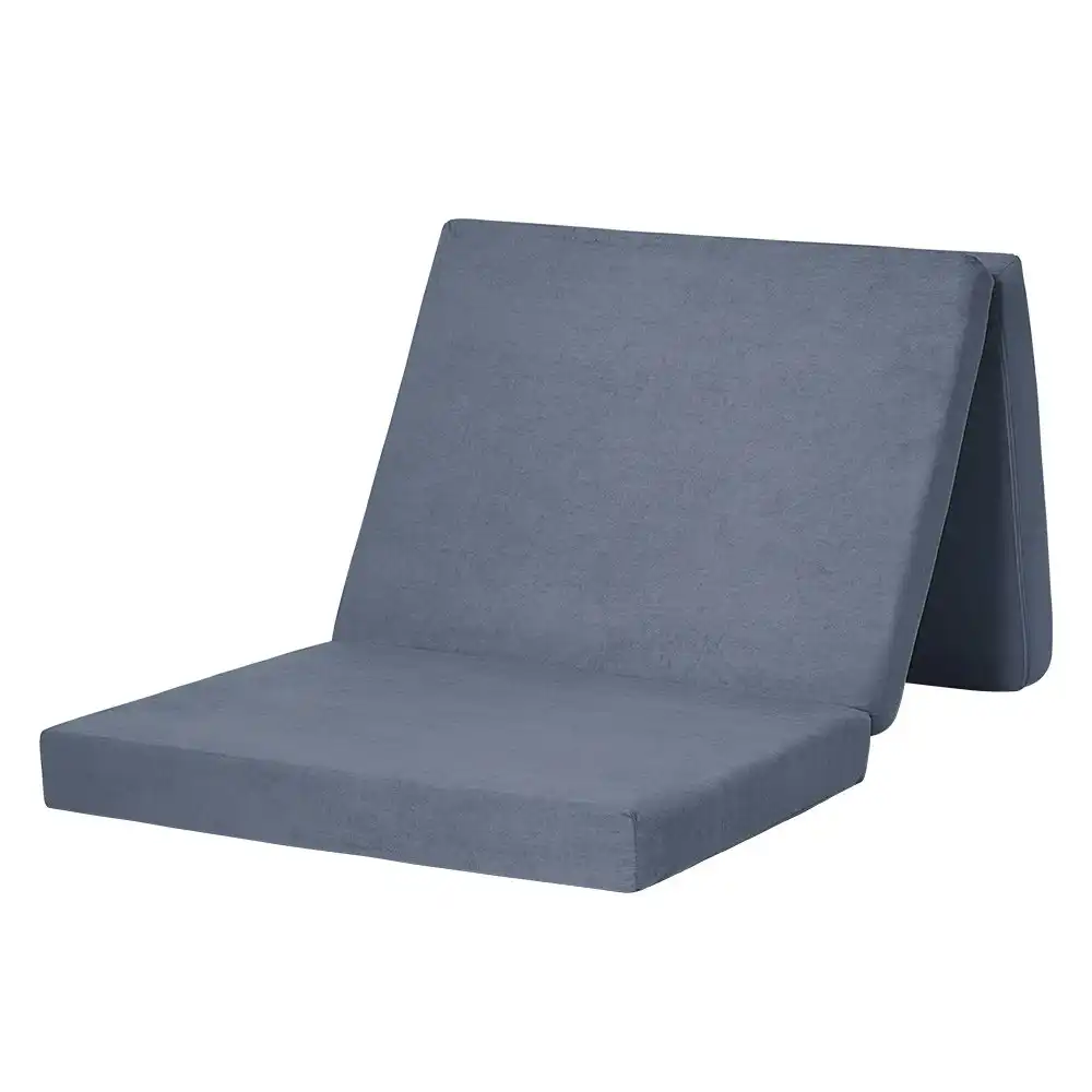 Mona Folding Mattress Portable Single Sofa Foam Bed Camping Sleeping Pad Grey