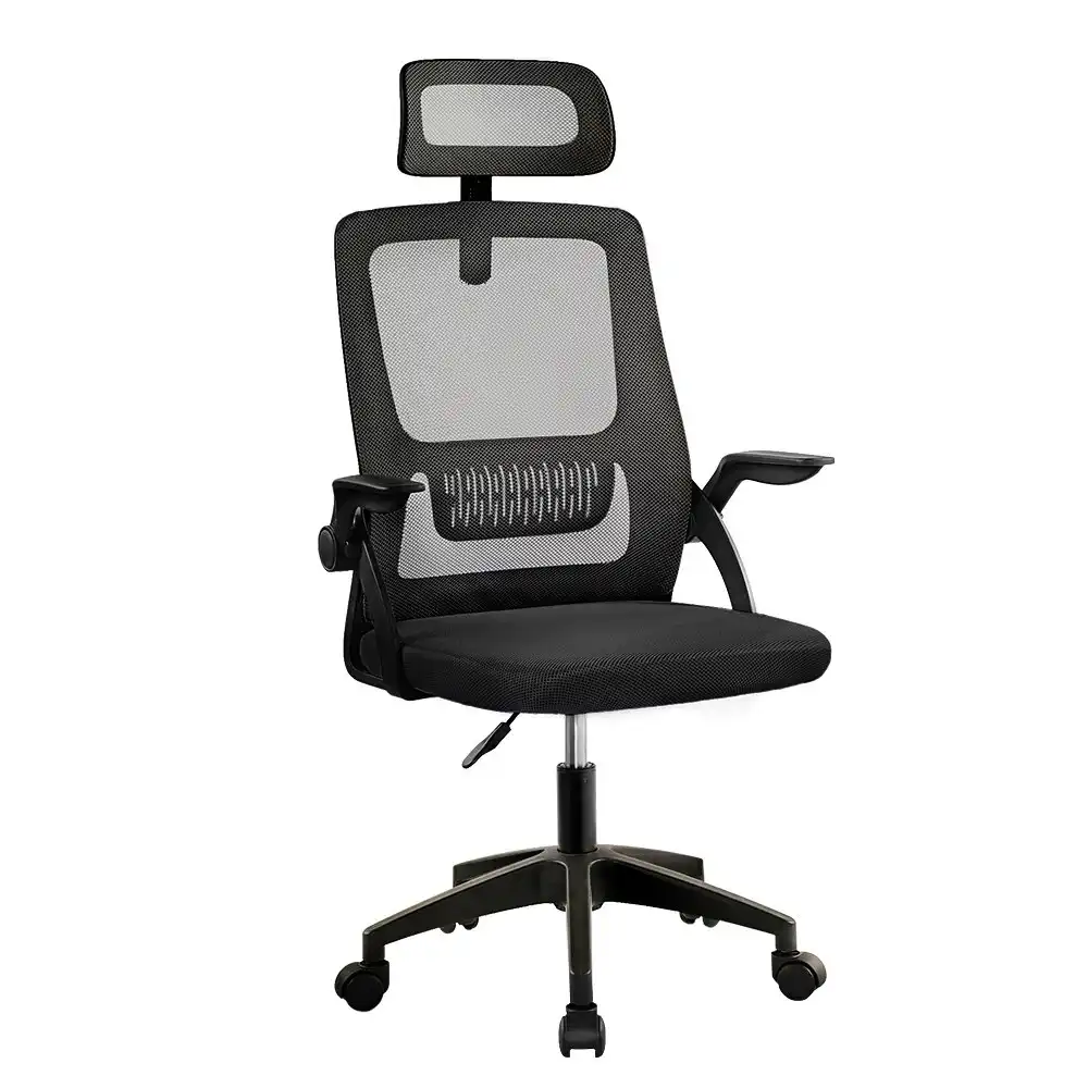 Furb Office Chair Computer Mesh Executive Chairs Study Work Lifting Seating Headrest Black
