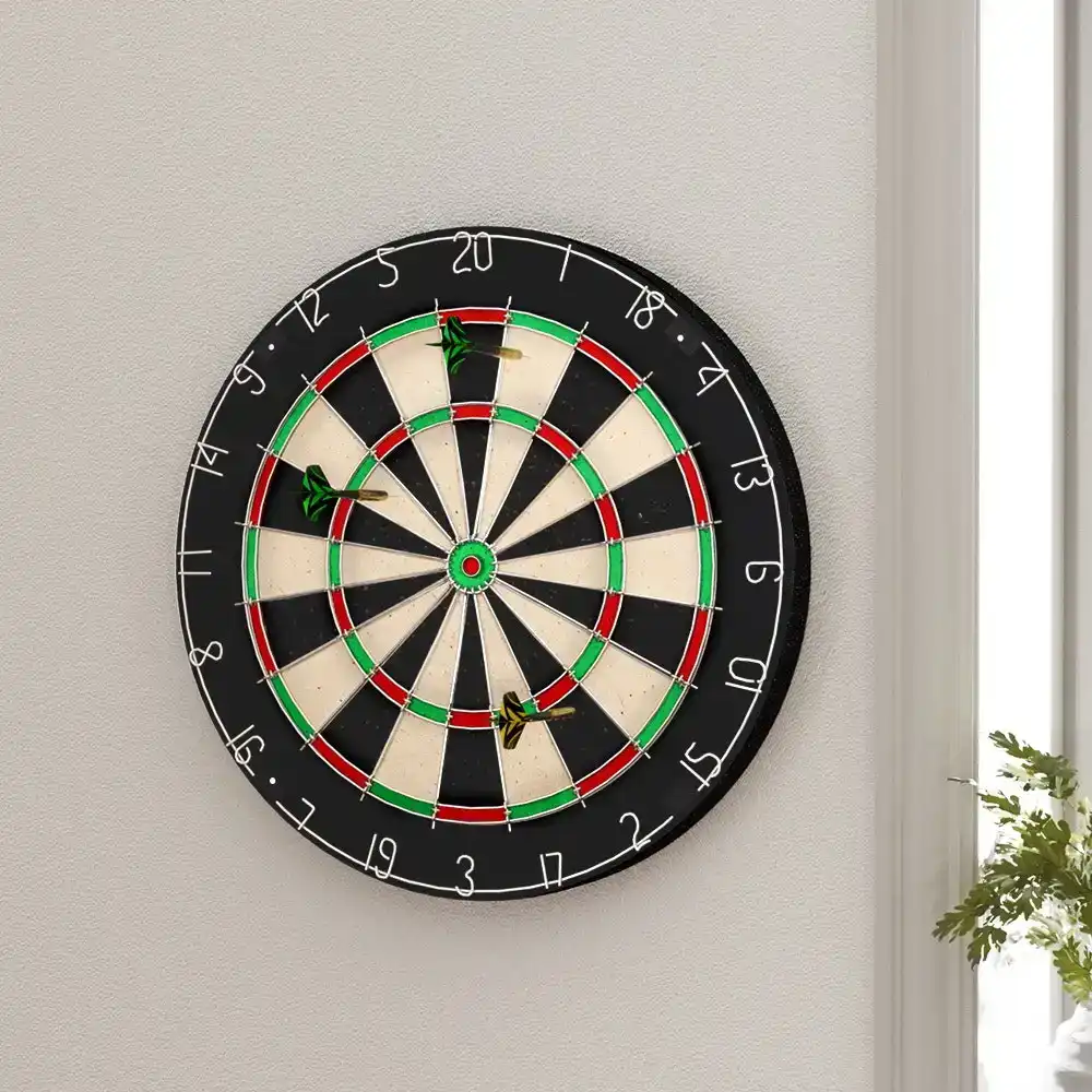 18" Dartboard Professional Dart Board Set Classic Game Play Party Sport Competition