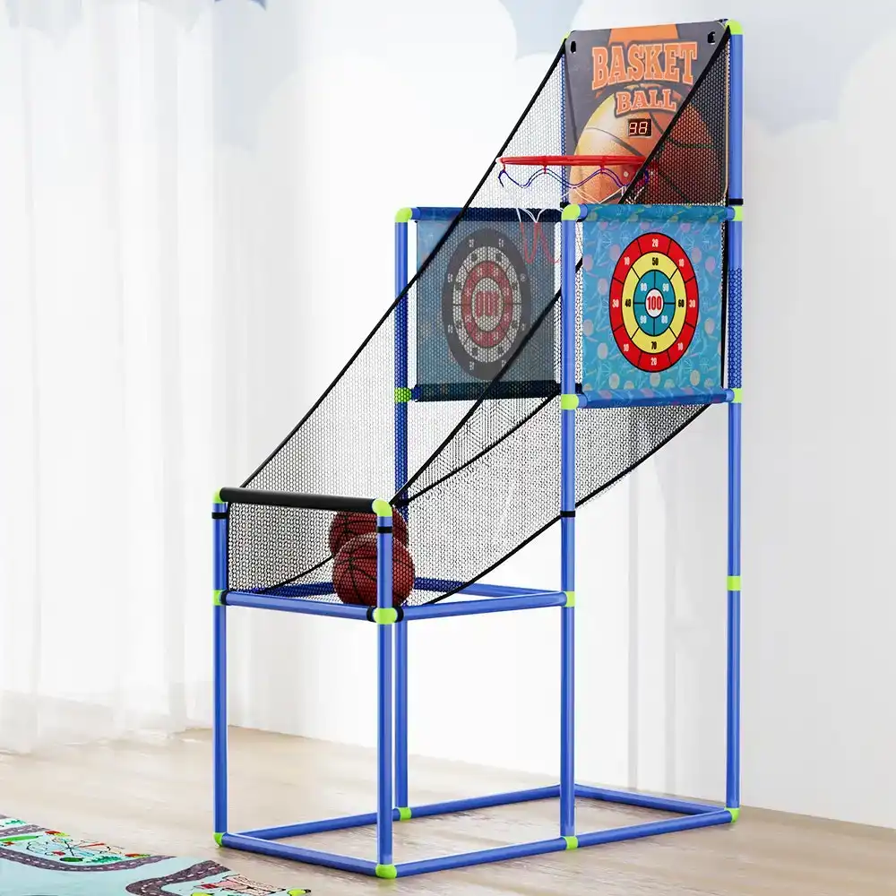 Arcade Basketball Game Kids Basketball Hoop Shot Electronic Scorer 3 Games Fun Toy
