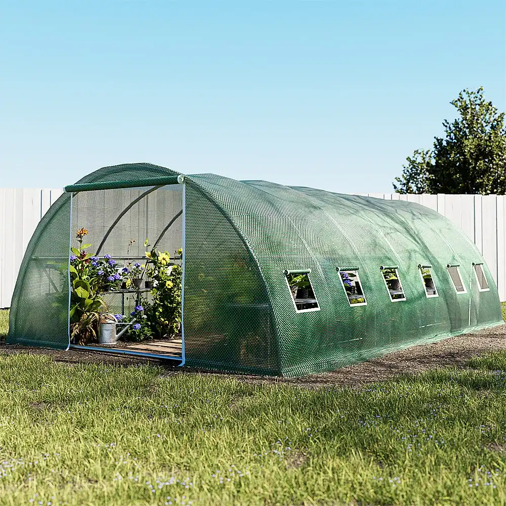 Greenfingers Greenhouse Walk in Green House Tunnel Plant Flower Garden Shed 6X4M