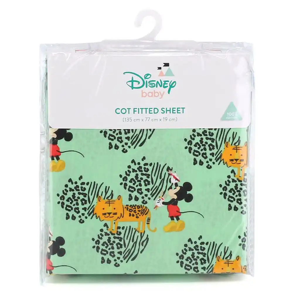Disney Baby Mickey Doodle Zoo Fitted Sheet
