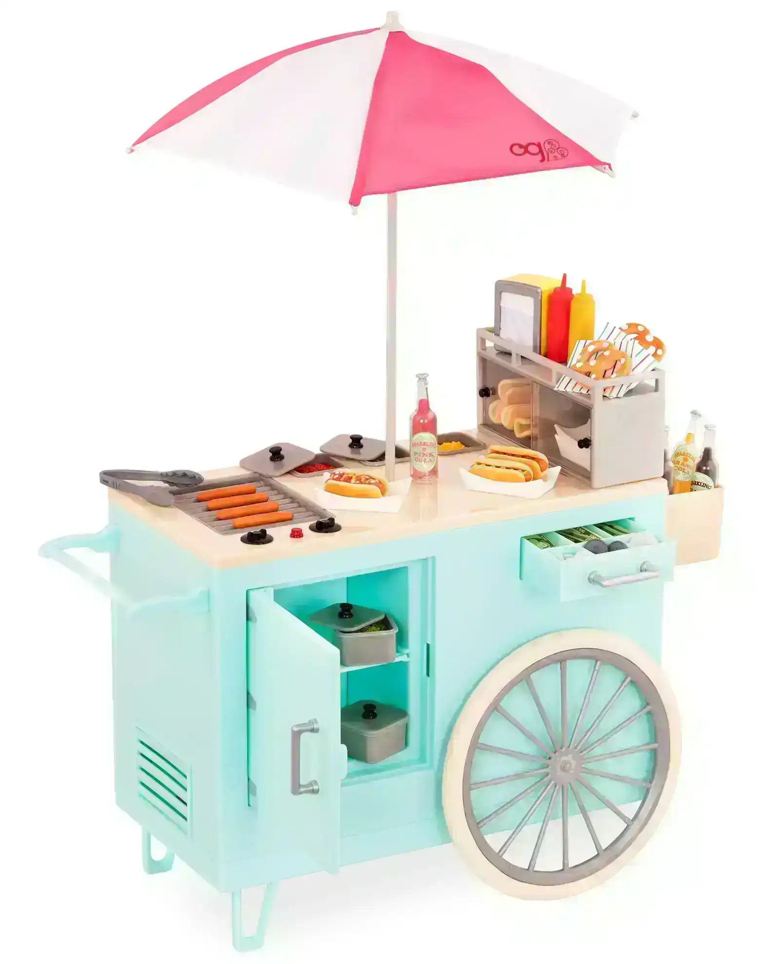 Our Generation Retro Hot Dog Cart