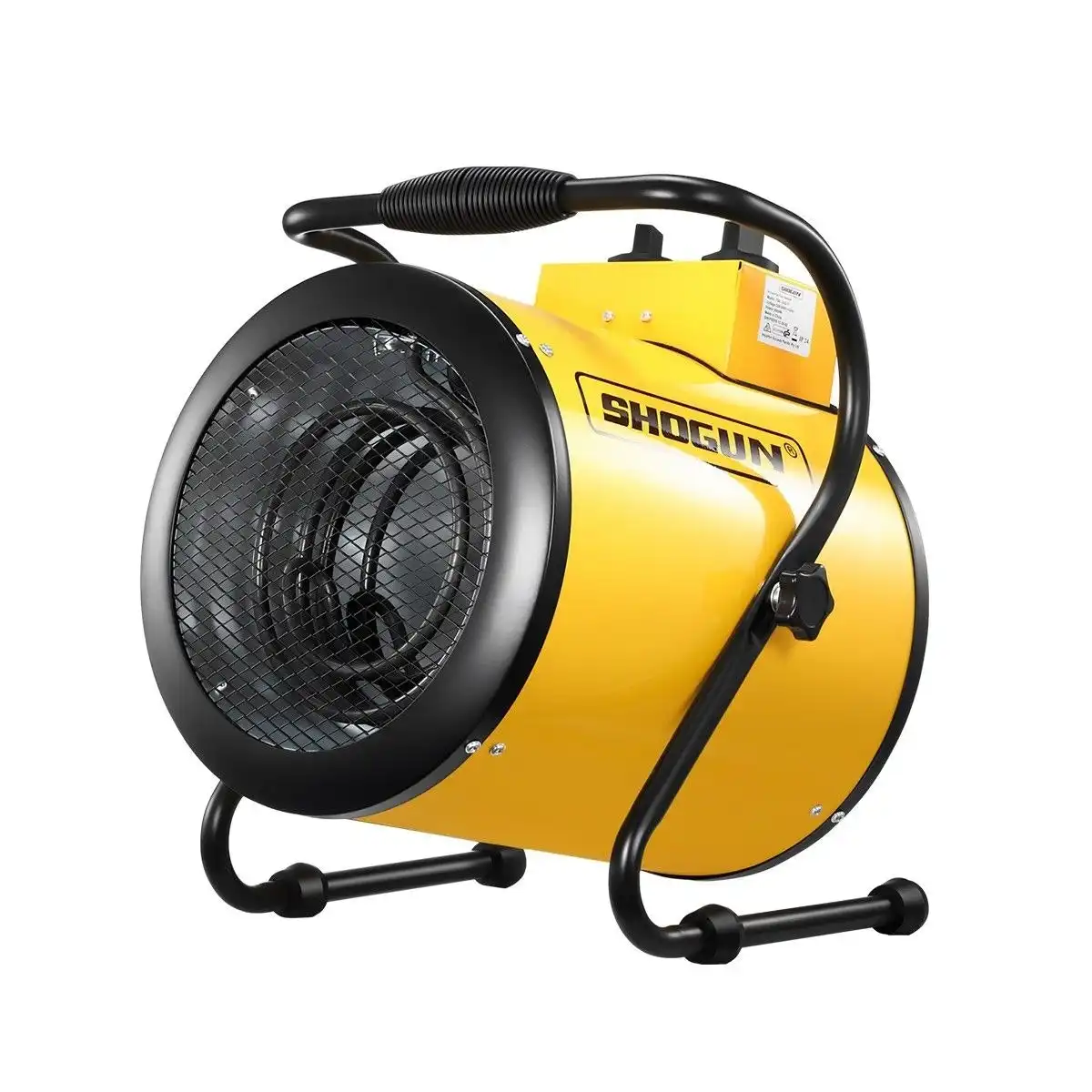 Shogun 2-in-1 3000W Portable Electric Industrial Fan Heater Free Standing Carpet Dryer SAA Yellow