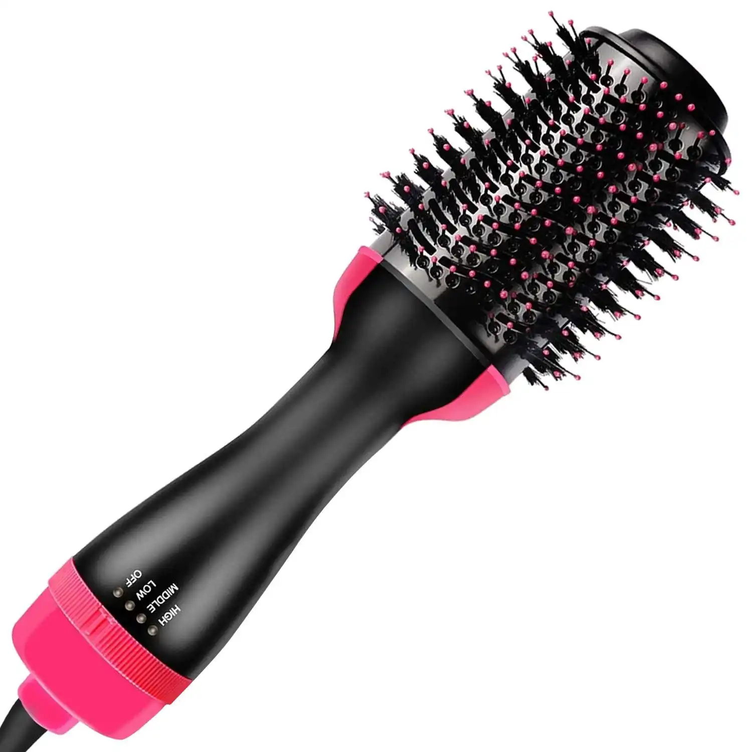 Ausway One-Step Hair Dryer and Volumizer Hot Air Brush, Pink
