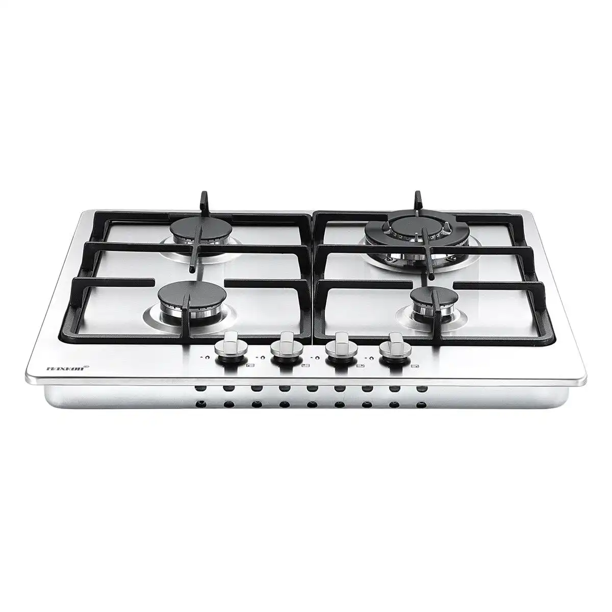 Maxkon  Gas Cooktop 4 Burners Cooker 60cm Stove Cook Tops Hobs Stovetop NG LPG Stainless Steel Surface Knobs