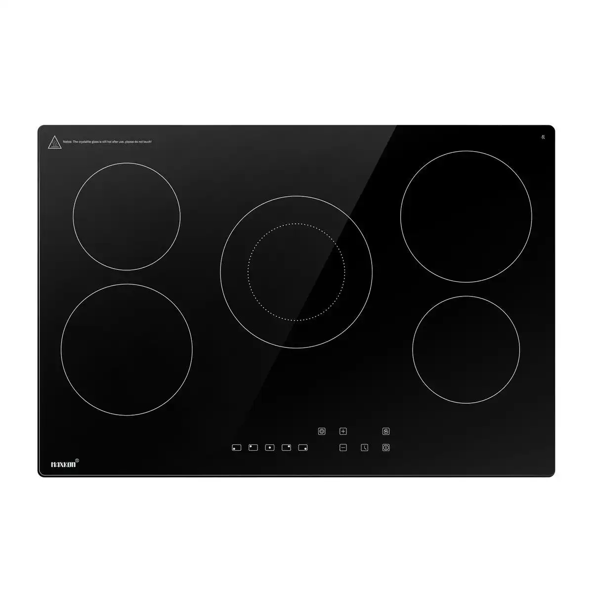 Maxkon Ceramic Cooktop Stove Electric Cooker Hob Glass Top 5 Burners 6 Zones Touch Control Built In
