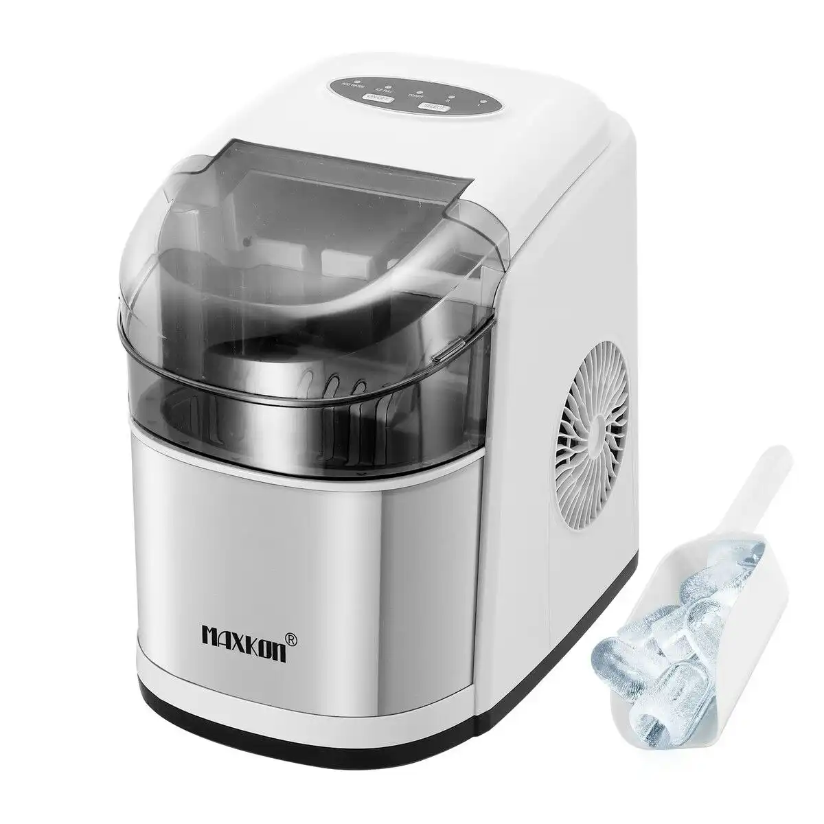 Maxkon 12KG Ice Maker Machine Bullet Shaped Cube Making Countertop Home Commercial Automatic Quiet