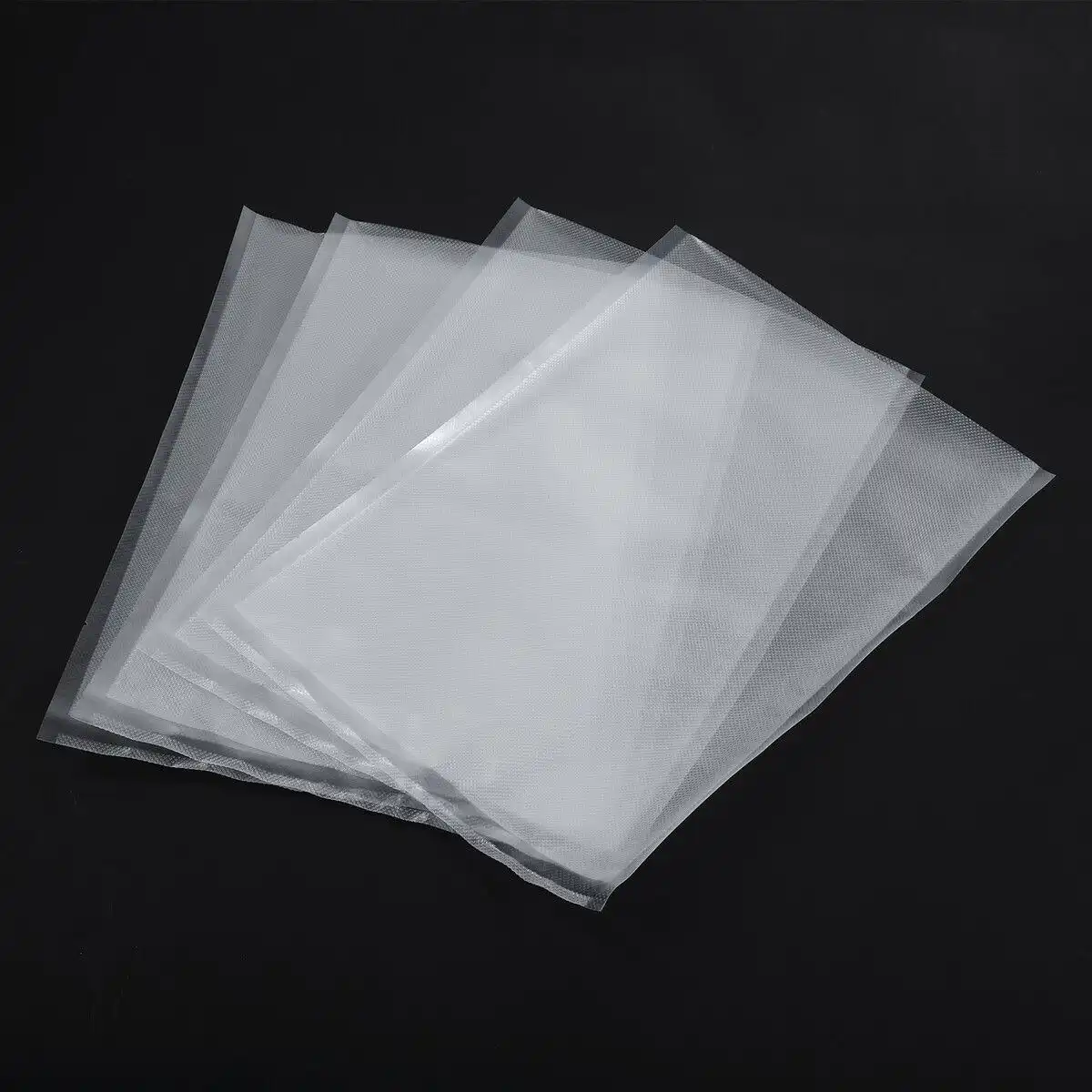 Ausway Vacuum Sealer Bags Food Storage Saver Plastic Reusable Precut 100PCS with Diamond Texture 28x40cm