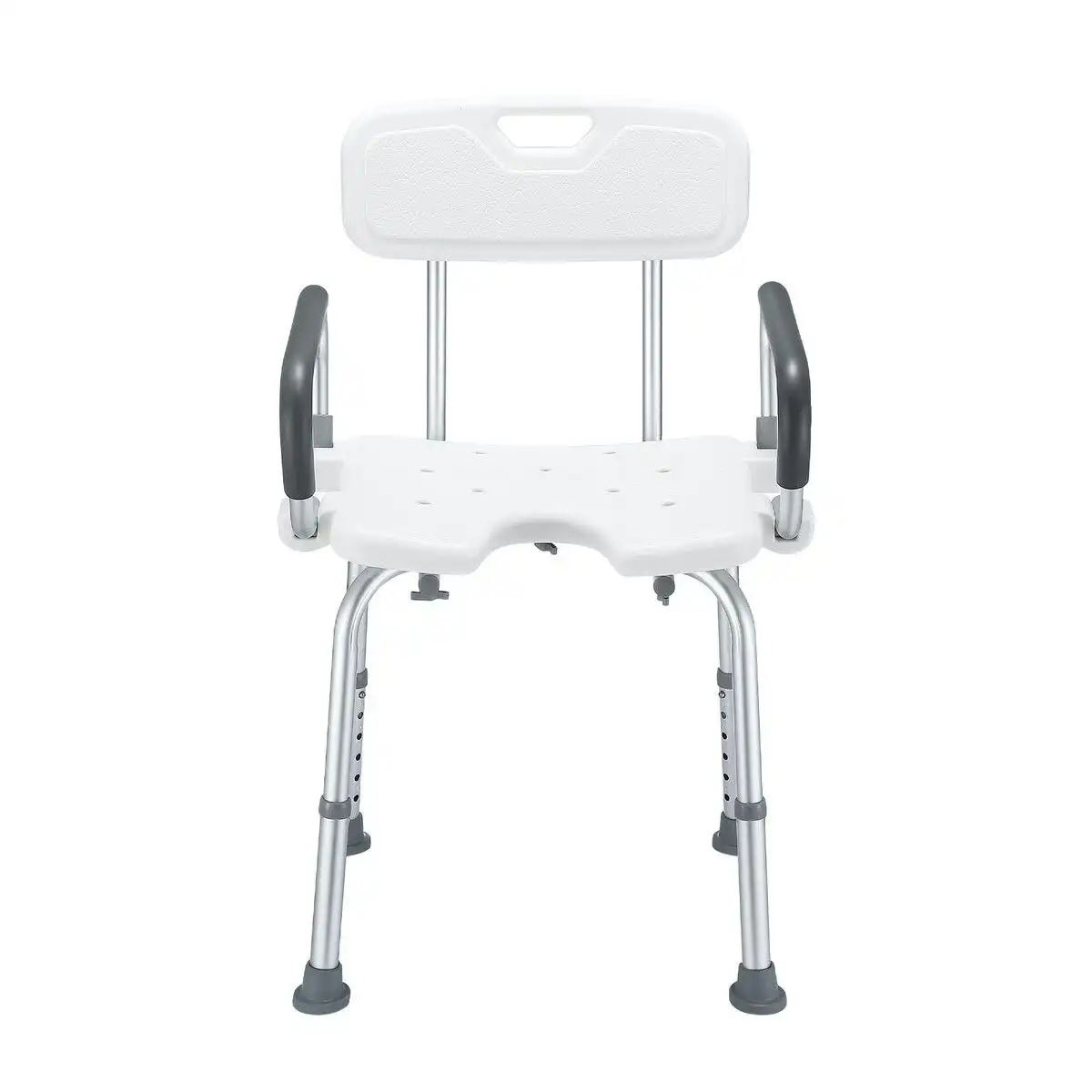 Ausway Shower Chair Seat Bath Stool Adjustable Bathroom Furniture Bathtub Seating Bench for Elderly Disabled with Arms