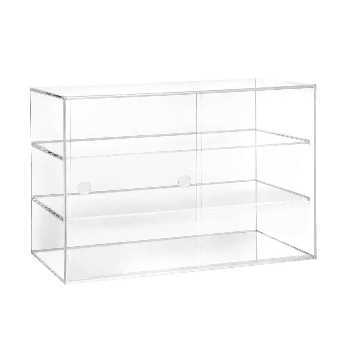 Ausway Acrylic Bakery Cake Display Cabinet Donuts Cupcake Pastries 3-Tier Large 5mm Thick