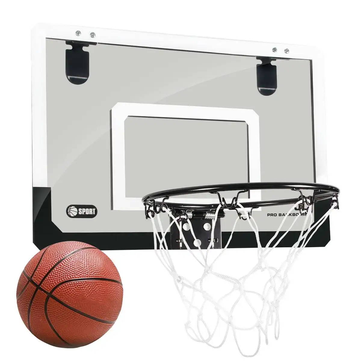 Ausway Mini Basketball Hoop Ring Door Wall Mounted Indoor Hang On Kids Toy Backboard Set with Ball Air Pump