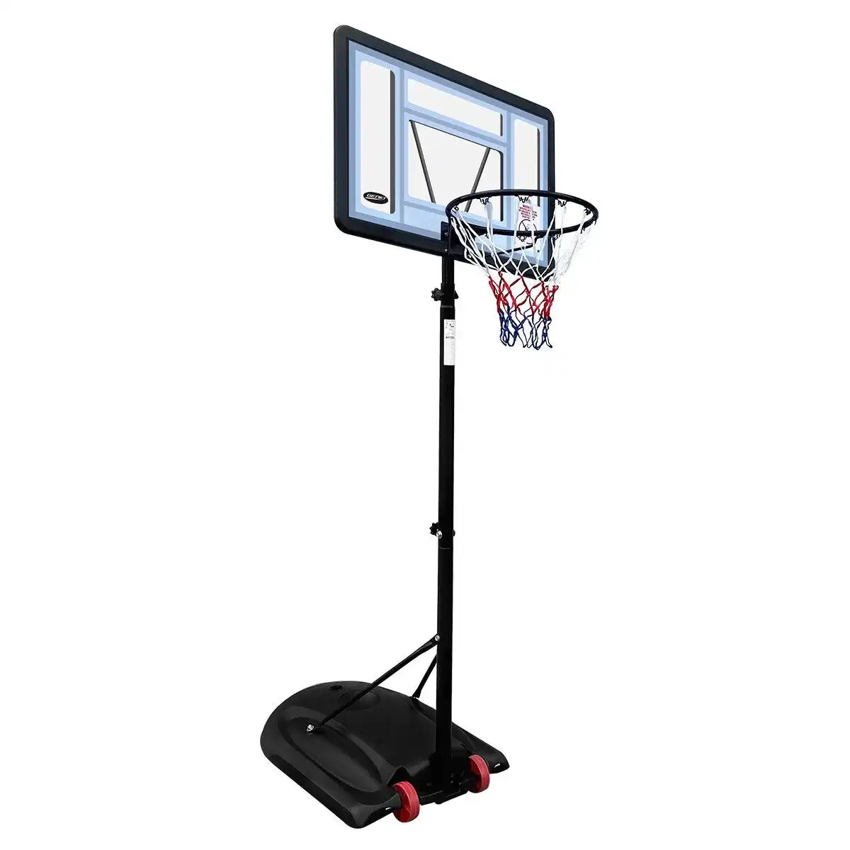 Ausway Basketball Hoop Ring Portable Adjustable Stand System Net Backboard Rim Wheels 1.7-2.3m