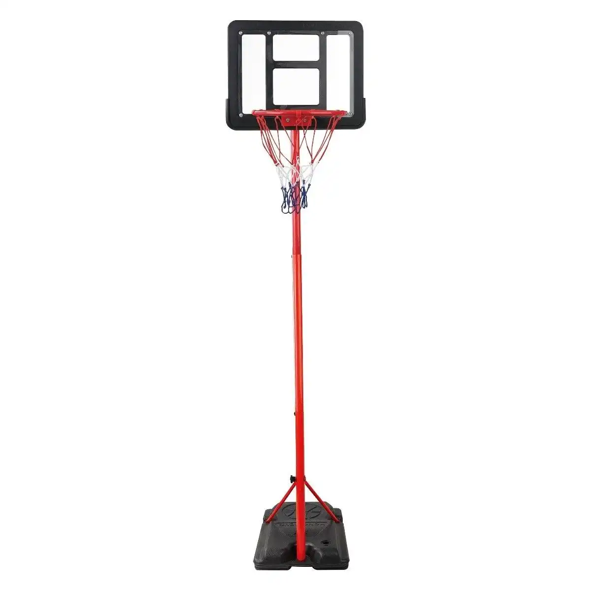 Ausway 1.6m 2m Kids Portable Basketball Hoop Stand System with Adjustable Height Net Ring Ball